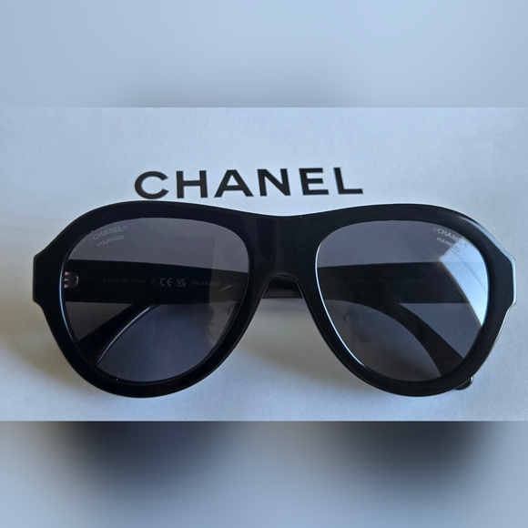CHANEL Aviator Style Sunglasses 5467-B c. 622/T8 - Picture 1 of 8
